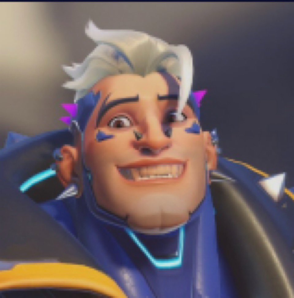 BirdDrawsBox's tweet photo. Just saw someone do an Overwatch lgbtq tier list and put hazard in straight. he has piercings out the wazoo and a tattoo on his fuckijg tongue + wears an ornate belt buckle shaped like a dog + belt chains . now I might larp Overwatch but this is ridiculous https://t.co/E5YMeEVVfd