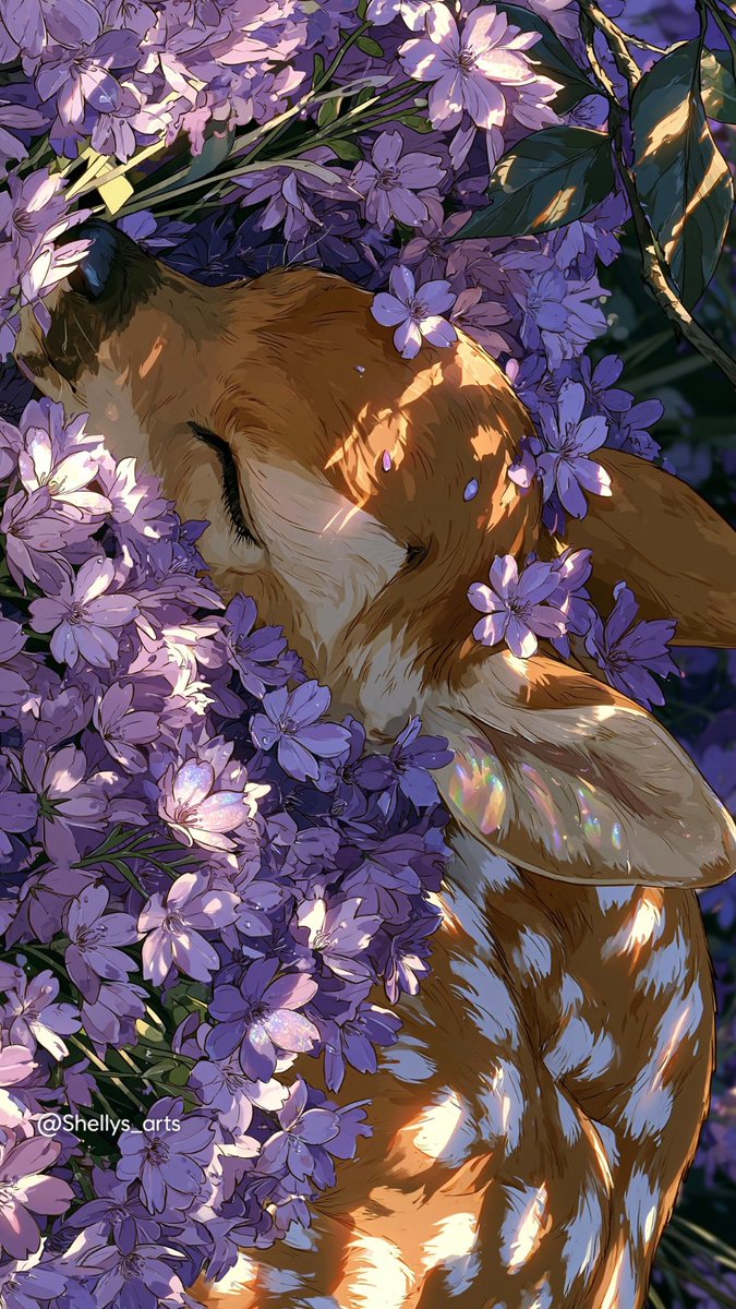 shellys_arts's tweet photo. Bambi’s Enchanted Spring 🦌🌸✨

Soft flowers, curious butterflies, warm sunlight, and little moments of magic hidden in the forest. 🦋

✨ Follow @shellys_arts for more magical creations!

#Bambi #FantasyArt #AIArt #MagicalAesthetic #SpringMagic https://t.co/OarWrZuYhd