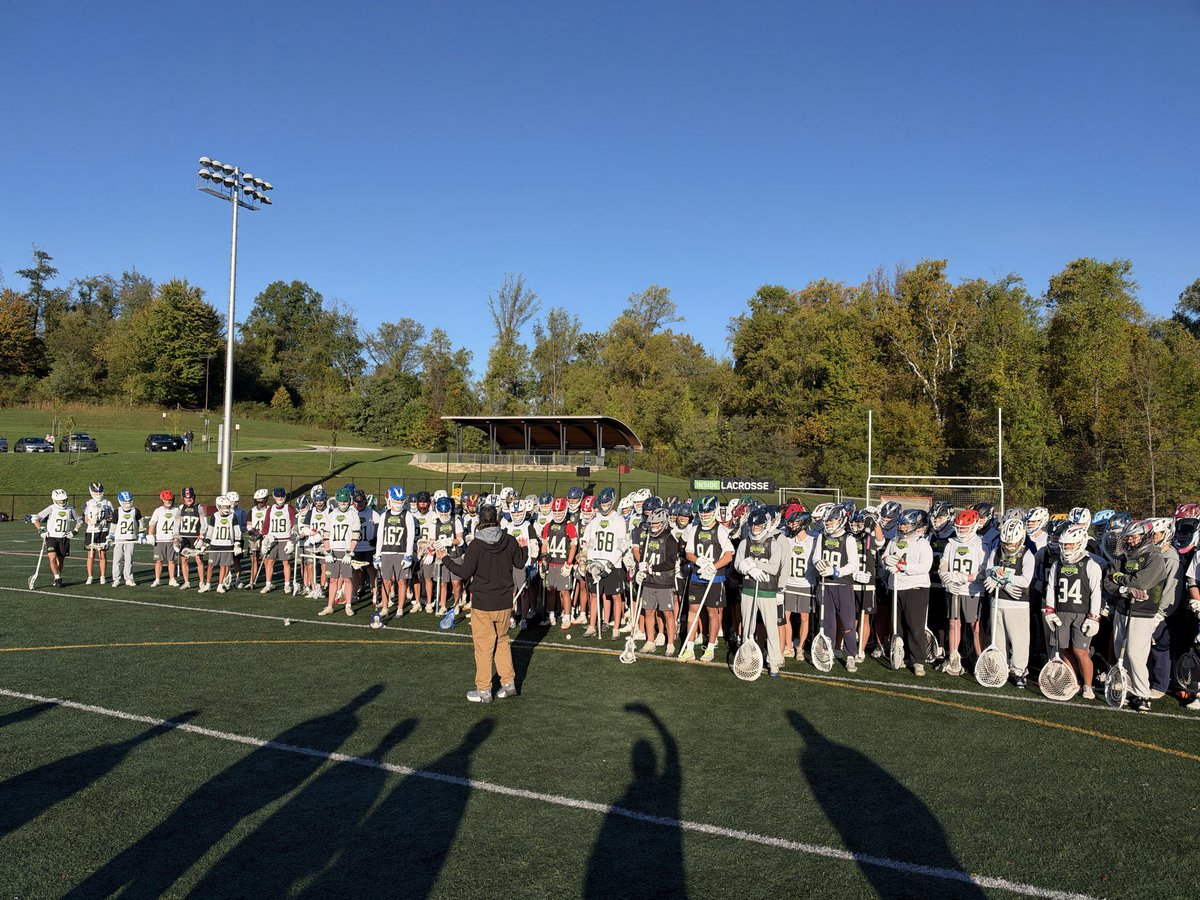 Inside_Lacrosse's tweet photo. Rise and shine here at the IL Fall ID Experience! 👊

@ILPreps Director @dkaplan46 delivers opening remarks to all the talented 2028s and 2029s ahead of a full day of instruction and competition! 🙌

PREVIEW: https://t.co/AxZzo3SiKK https://t.co/fEezRwIB0E