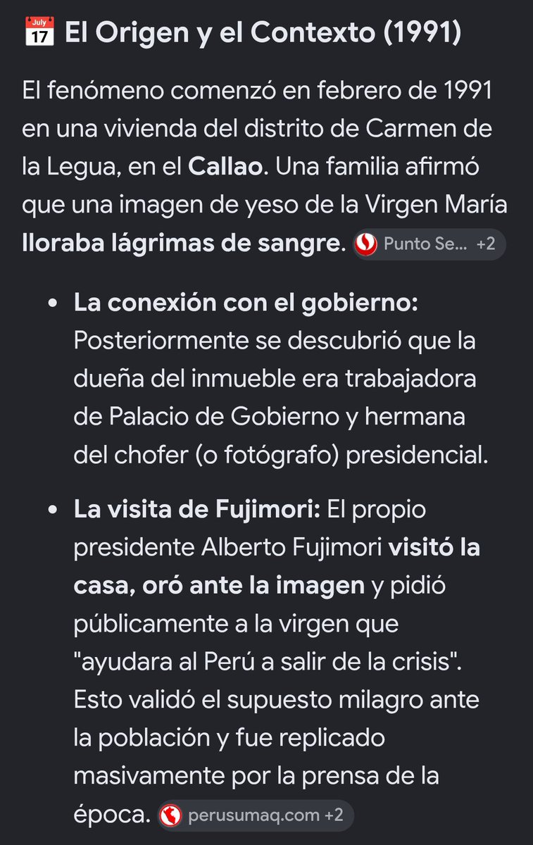 XimR_R's tweet photo. A la inútil @KeikoFujimori solo le falta encomendarse a "la Virgen que llora", que fue una de las más famosas y escandalosas "cortinas de humo" creadas por la dictadura de su padre, para encubrir su incompetencia, sus actos de corrupción y los crímenes de su régimen.

Copy Paste https://t.co/mIKdY5RuAS