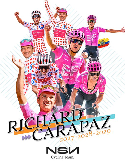 mcnultismo's tweet photo. Richard Carapaz @RichardCarapazM leaves EF for NSN
#cycling #weareNSN https://t.co/iriVxNhgY7