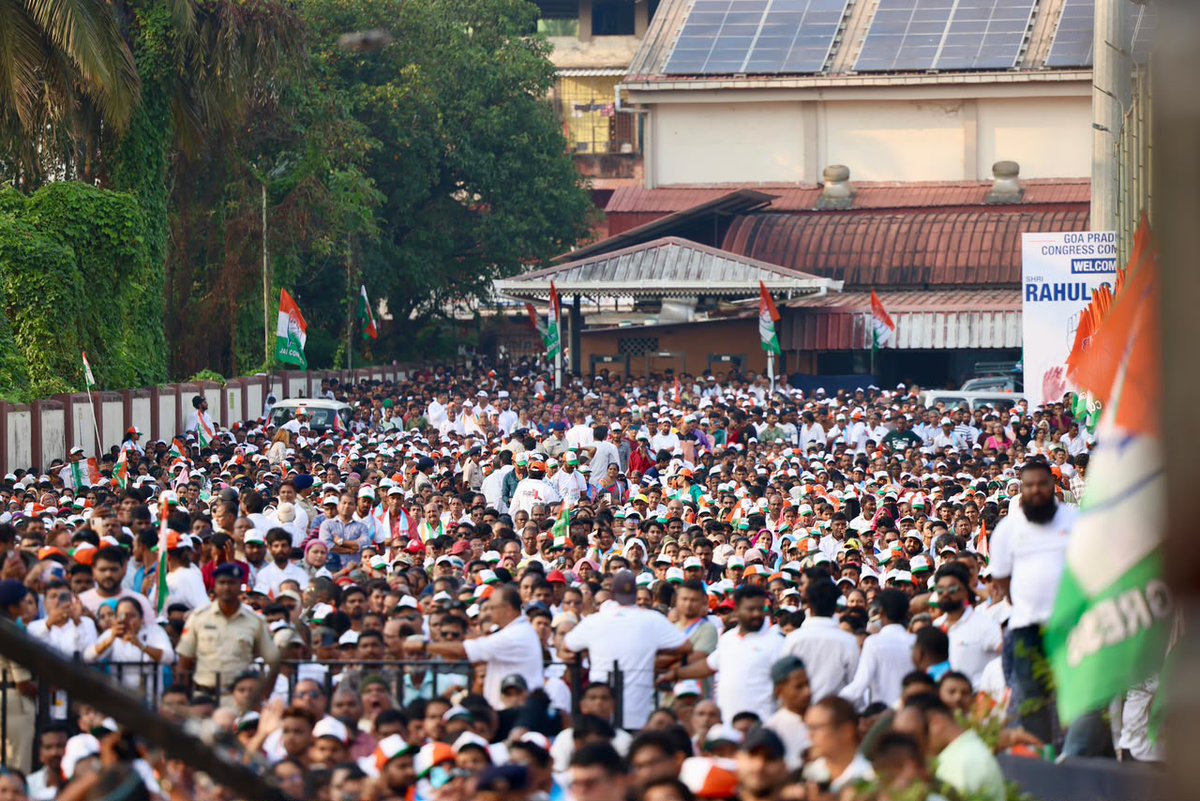 INCIndia's tweet photo. The Fight to Protect Goa Grows Stronger.

LoP Shri @RahulGandhi addressed a public gathering in Margao today.

📍Goa https://t.co/ytZENULyDu