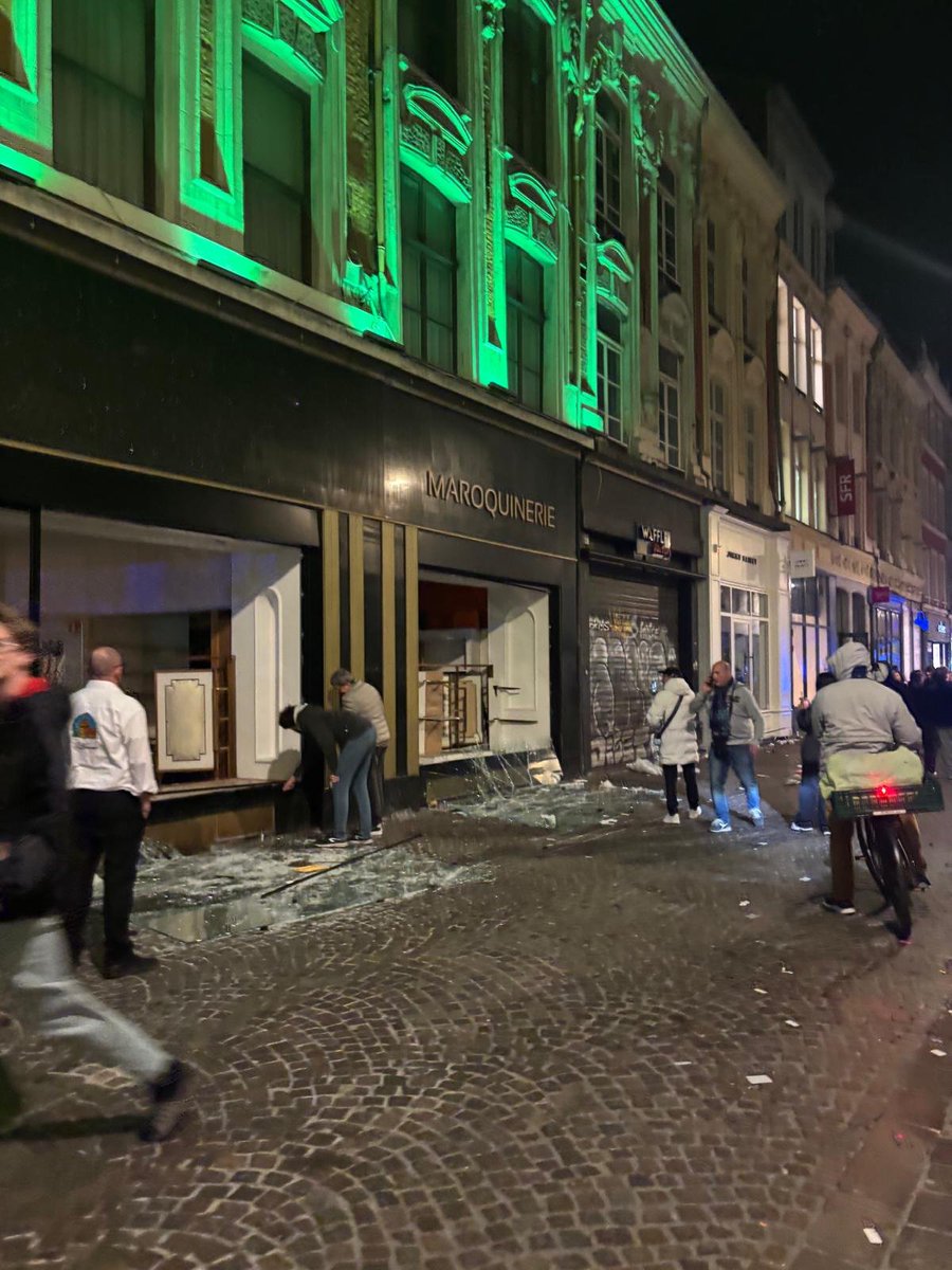 clement_molin's tweet photo. After a short break, I will start publishing again tonight. Many people asked me what I think about the events in France 🇫🇷 :

I was in Lille so I saw the usual protest (around 20k people, mostly left, far left, communist...) which was marching and mainly singing "We all hate the police" or "We all hate the RN/far right" + some revolution/anti-macron songs. To explain, the initial call for protest was from the Yellow Jersey movement (from 2019), which is very diverse and not left-wing. They wanted to protest against the price of life and gas, but the movement was hijacked by LFI (far left), which is why it was looking more like a usual left wing protest (something that is happening very often in France.

What is more problematic, and everyone saw it, is the mass unrest that happened in many cities. In Lille, all the city center got attacked and looted by groups of "youngs" and the state of the city yesterday evening was looking apocalyptic. I know it happened elsewhere in France, with attacks and loots in many cities.

It's very sad that my country has come to this state, but it will only worsen until the presidential elections and happen elsewhere; we've seen Belgium or Italy. April/May 2027 may have a near civil war situation, since it is very likely Marine Le Pen (RN) will win the elections. What is happening these days in France is helping Le Pen more than anything.