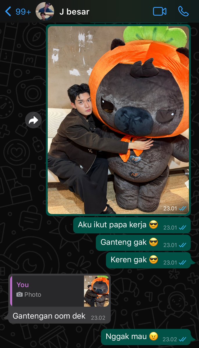 beababooyah's tweet photo. #netjj ft. #jookkroo dan sedikit #JTOhm au:

edisi jookkroo mnjadi artis 😜☝🏻 https://t.co/tKCLGZPFpV