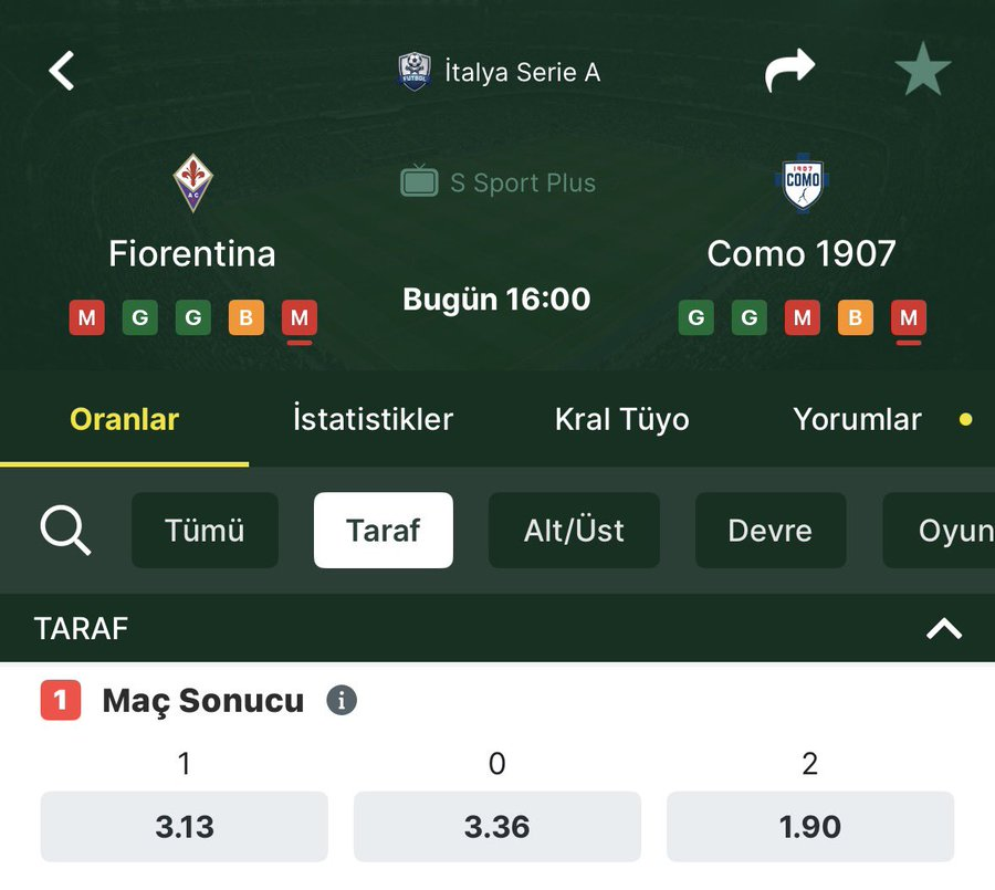 divaanaliz's tweet photo. Şimdi de aynı oranların tam tersi.

Ne yanı şimdi bu da mı 2.5 üst bitecek?
@perryanaliz ? https://t.co/ey4ulKVW9F