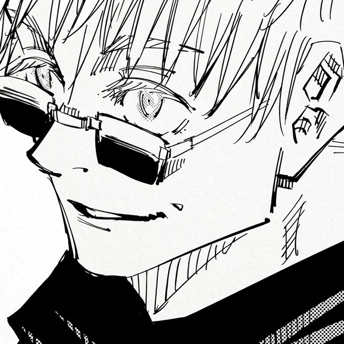 gojosual's tweet photo. gege giving gojo dimples was the best decision he ever made https://t.co/UuIKxcuuMy