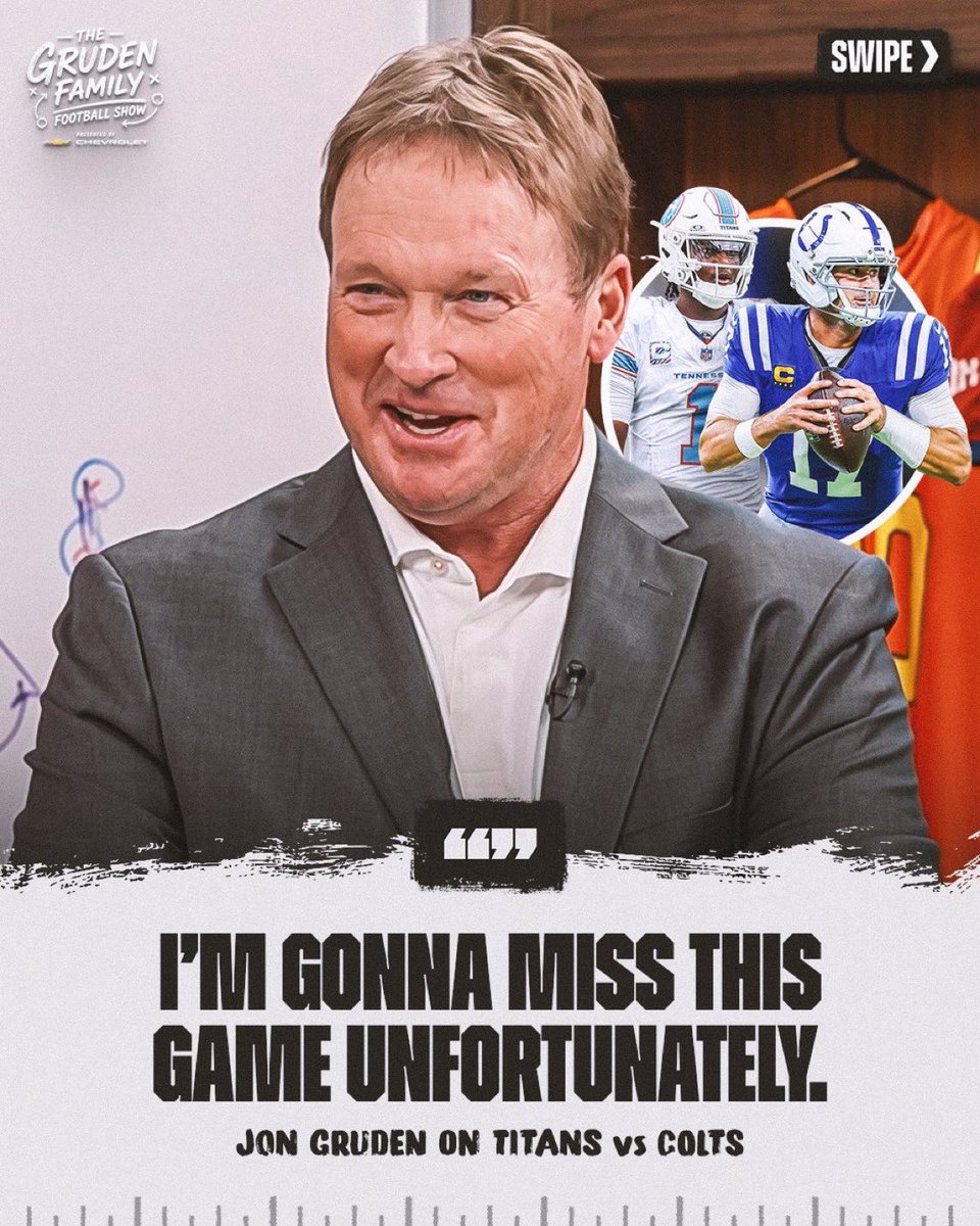 GrudenFamilyFS's tweet photo. Titans-Colts could get UGLY https://t.co/Yj7I5aD0O3