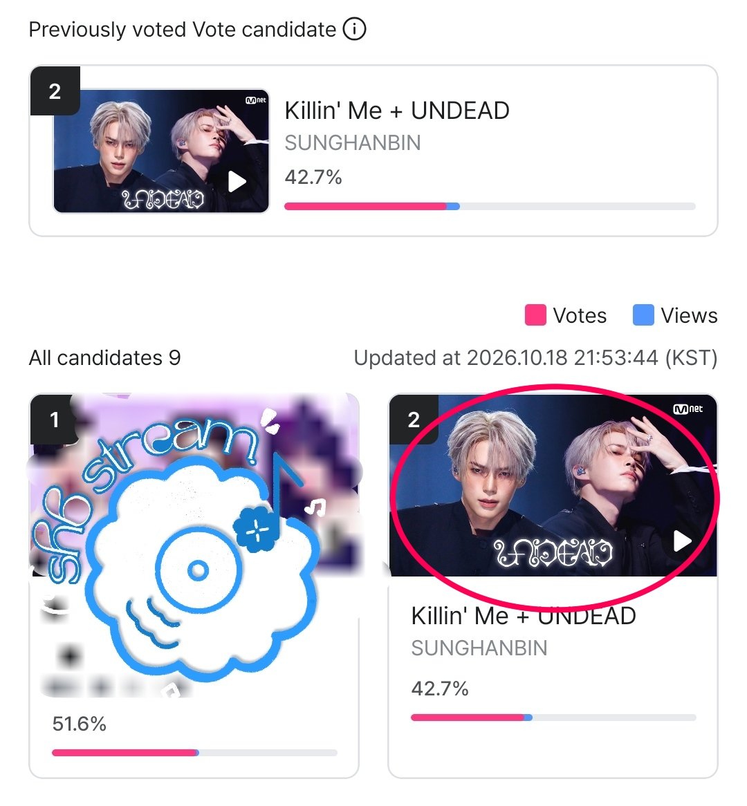 SHBStream's tweet photo. 📢 𝐖𝐄𝐄𝐊𝐋𝐘 𝐌𝐂𝐃 𝐏𝐈𝐂𝐊 𝐒𝐓𝐀𝐆𝐄 ❗❗❗

Keep on voting and stream #UNDEAD MCD PERFORMANCE STAGE on MNET PLUS!

🔗https://t.co/UitfG3sNl4

Let us close the gap! 🙏🏻
#ALLIN_NowStreaming

ALL IN,
SHBStream 🩵 

#성한빈 #SUNGHANBIN @sunghanbin_twt https://t.co/wCPQo7VDwi