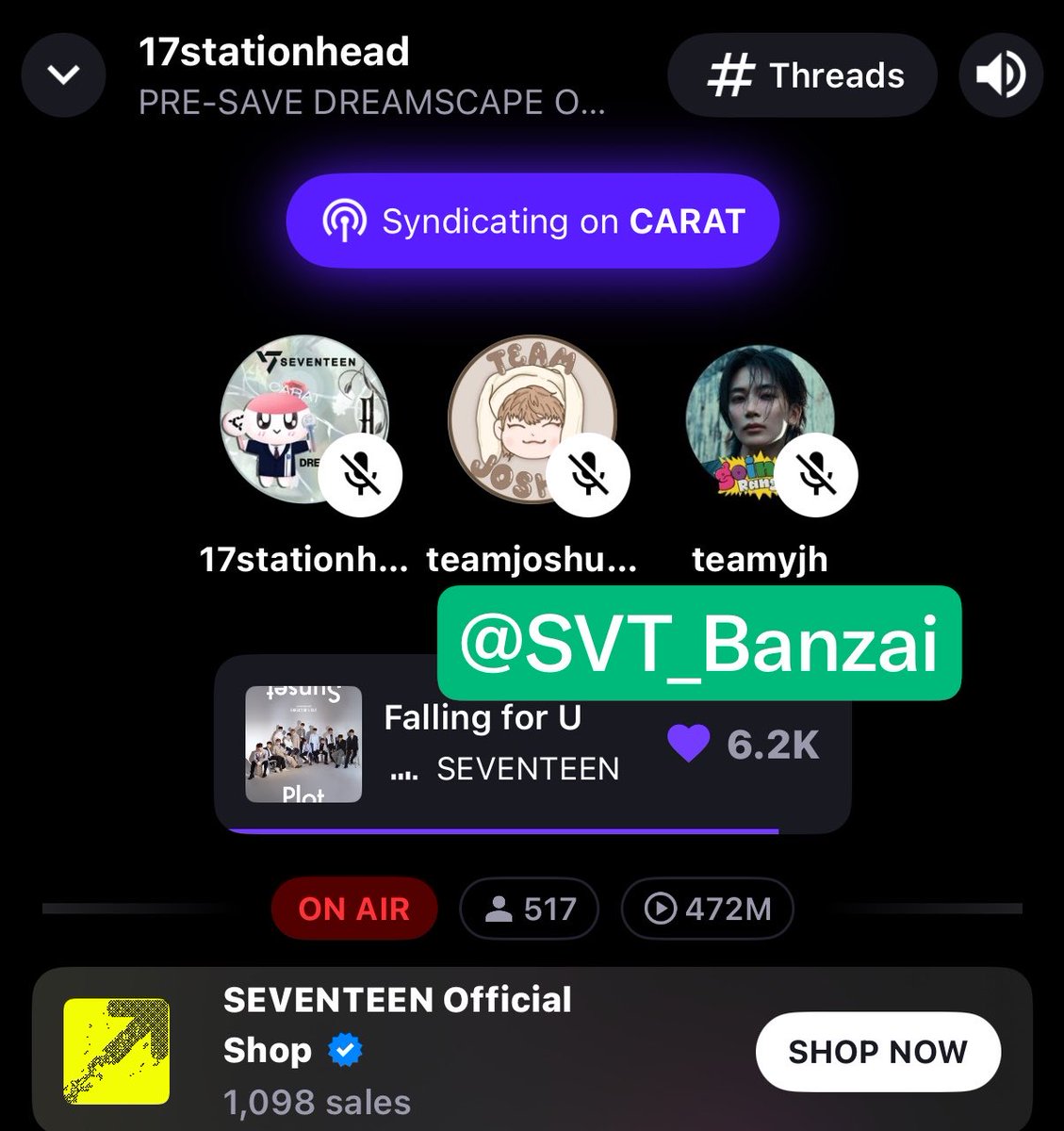 SVT_Banzai's tweet photo. 📢パワーチェックご参加下さい!
タグを使用して参加認証も上げていきましょう❤️🔥❤️🔥
JXJ COUNTDOWN TO 12OCLOCK
#몽경에다가갈_캐럿화력체크
#DREAMSCAPE_POWERCHECK
@pledis_17 @pledis_17jp https://t.co/q7jFkKFMju