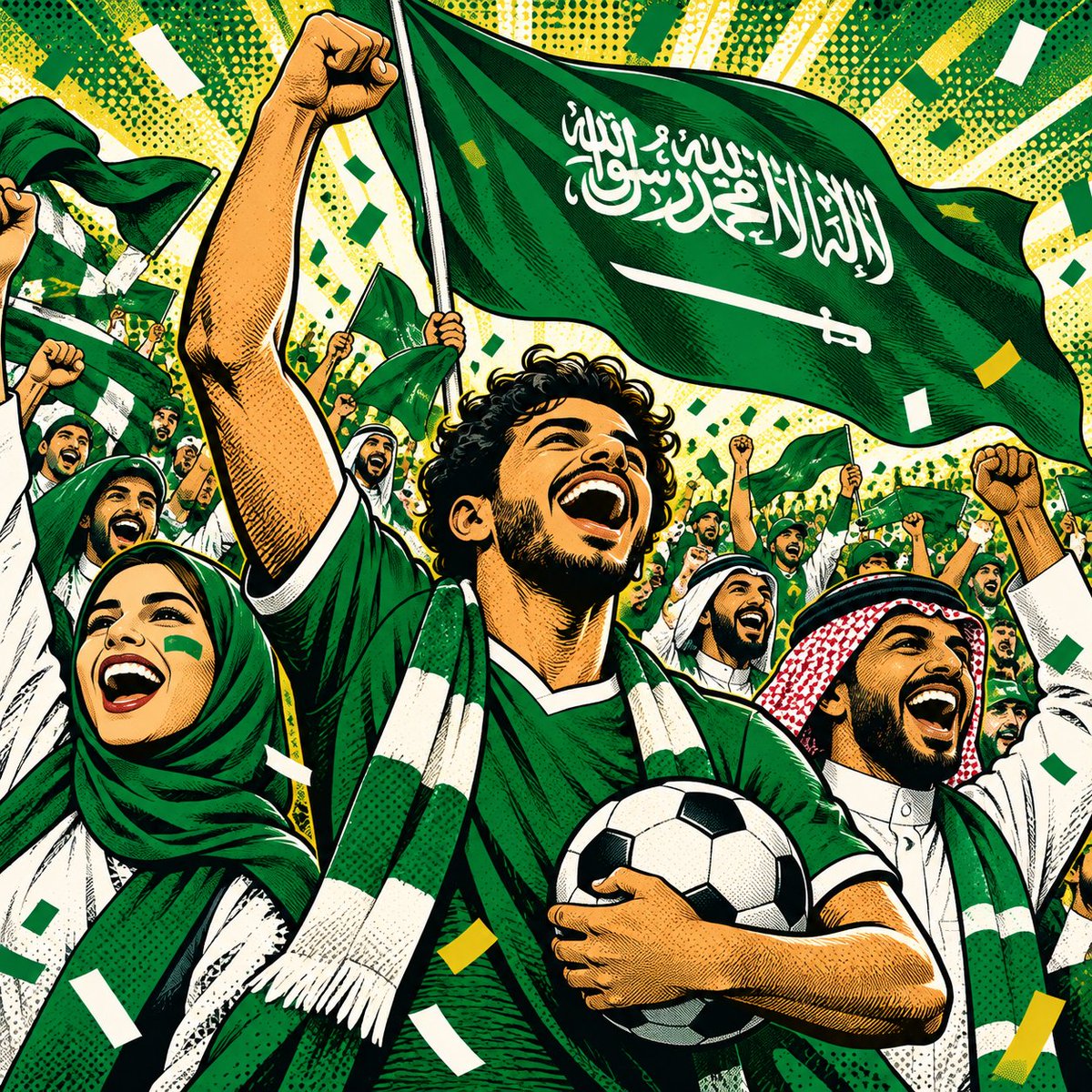AbuSl6an97's tweet photo. @snbalahli يا رب توفيقك 🇸🇦💚#البنك_الرسمي_للكرة_السعودية
🇸🇦💚
الف الف مبروك لوطننا 🇸🇦💚🇸🇦💚🇸🇦💚🇸🇦 https://t.co/2RQQGNtd9V