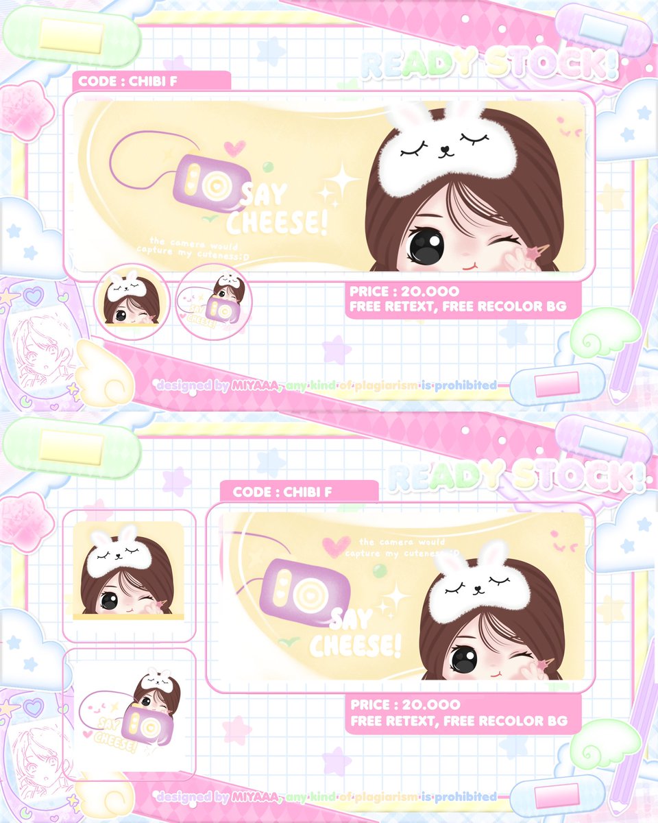 ibunnles's tweet photo. helloO_O!   help   rt   dungg,   gOmawoo 🙌🏻

layout   chibi   sudaa   ridii   dijemput   :D   bisa   bundle   bundle   maupun   satuan  <33

-  x  only  :   20k
-  wabis  only  :   20k
-  bundle  x   dan   wabis  :  38k
-  bundle   x,   wabis,   qris  :   45k

 #bealanja https://t.co/XmumLWhnnL