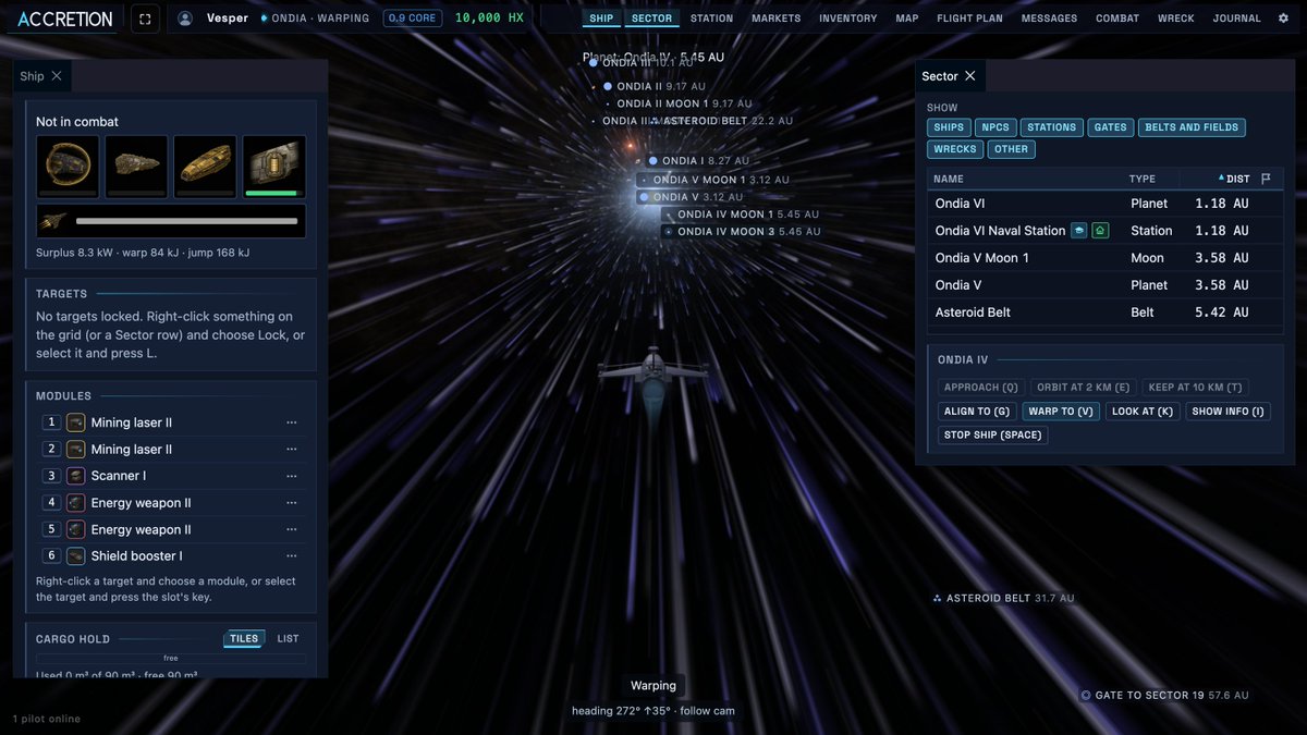 AccretionWorlds's tweet photo. Getting depressed about the riots in Paris? Treat yourself to an excursion into the Accretion Universe a persistent online galaxy and let yourself go. Mine, Trade or become a pirate the choice is yours and it’s probably a lot more calming. 
 
Play in your browser
Free for a month, absolutely no obligation to continue paying the pittance we are charging for a subscription. 
Absolutely no Ads, my word we hate them and we like you all far to much to mess with your browser and push adverts on you.

#indiegame #mmorpg #gaming #Paris
