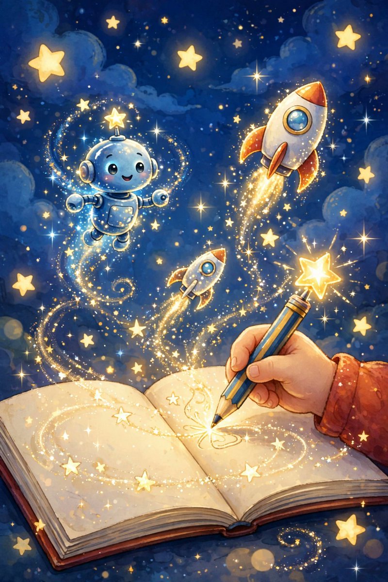 NicksNotebooks's tweet photo. One page in a magic notebook can change everything! ✨ Nick's Imagination Upgrade turns writing into adventure — what would your young reader become first? https://t.co/UBPWQWRNHy #KidsBooks #Imagination #NicksNotebook https://t.co/YXuzJqvWs1