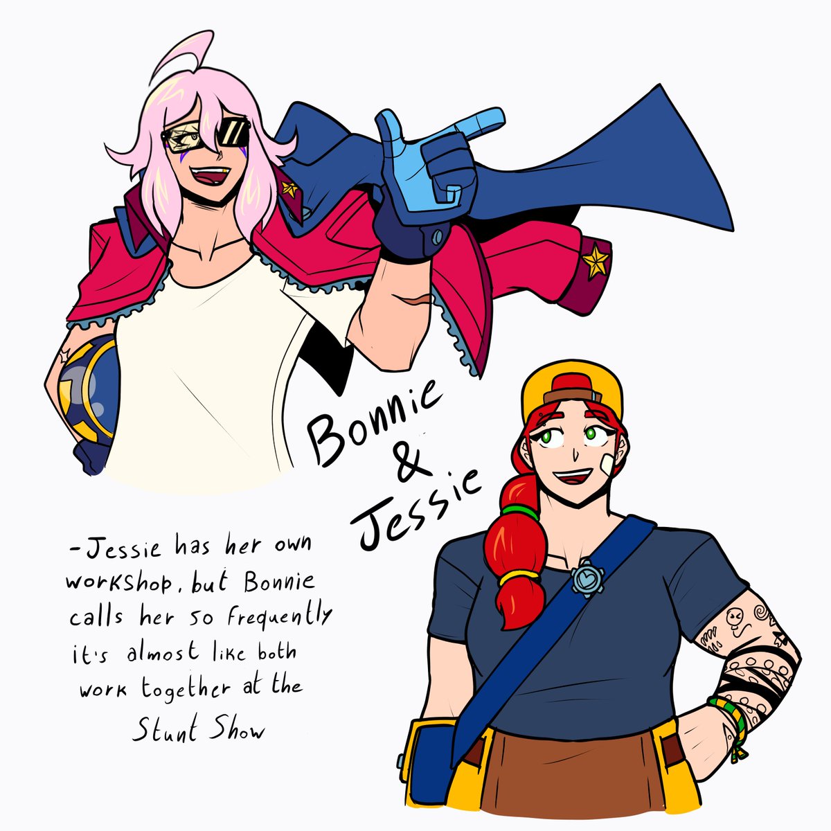 emmarush_k's tweet photo. Bonnie &amp; Jessie on their 20's #BrawlStars https://t.co/CiOejbp404