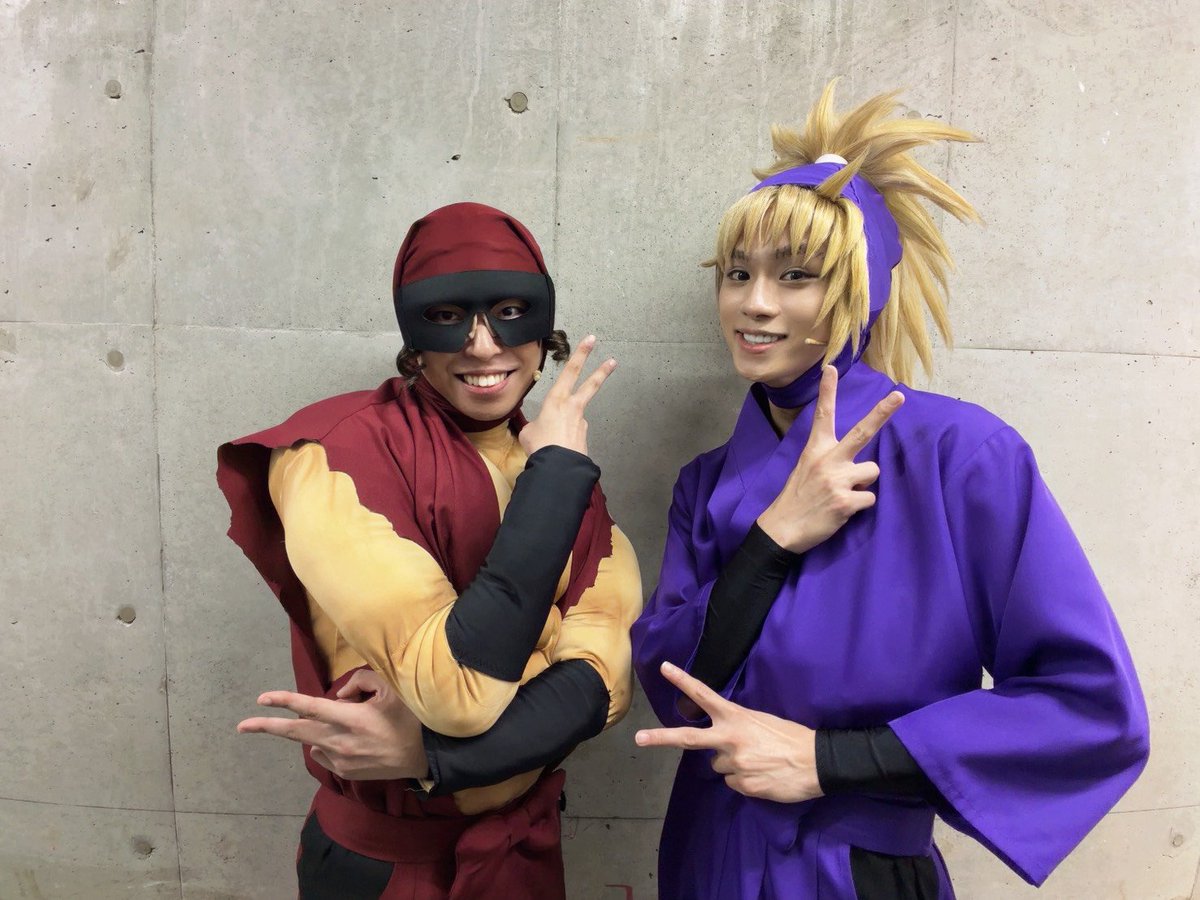 raiyume48's tweet photo. 本日も16弾再演ありがとうございました！
明日はお休みです！
しっかり休んで明後日からまた爆裂に暴れ回ります！💪

タカ丸さん、俺の髪結いもして欲しい！

って同い年のたくや、伝えておいてください笑

 #忍ミュ
 #ドクタケ
 #四年生 https://t.co/7Y7GYJKlos