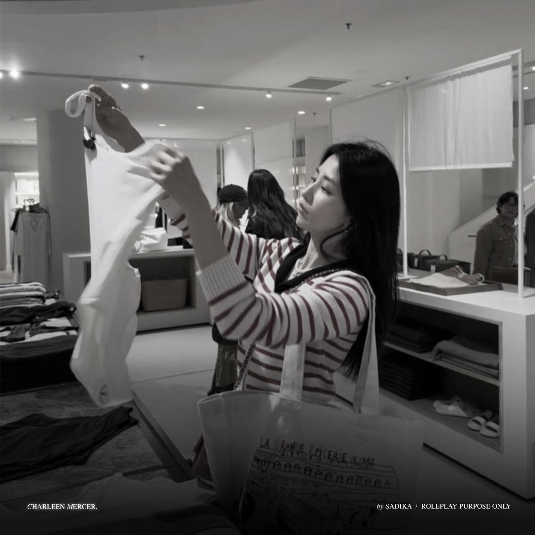 hersonask's tweet photo. A sudden shopping trip because the team decided to set a dresscode tomorrow. What for— have no choice, 𝘭𝘰𝘳. https://t.co/RB37ZL8U0G