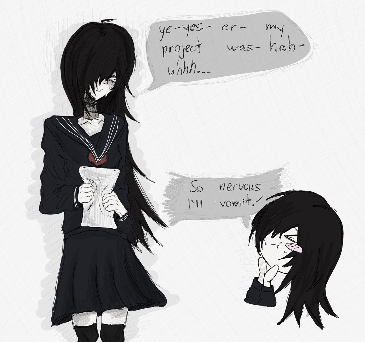 Lobotomizedzai's tweet photo. school presentations 
#femzai #bsd https://t.co/HfiJ6rSwFf