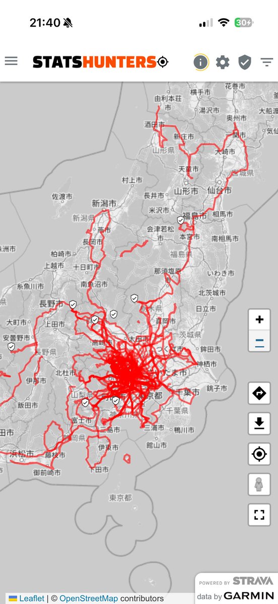 RYU0159480232's tweet photo. ストラバデータをヒートマップ化出来るサイトを教えて頂いたので早速。
こうして見るとまだまだ未開の地だらけですね。大阪いるうちに山陰山陽、四国、北陸埋めていかねば。 https://t.co/jaGbBR7OcX