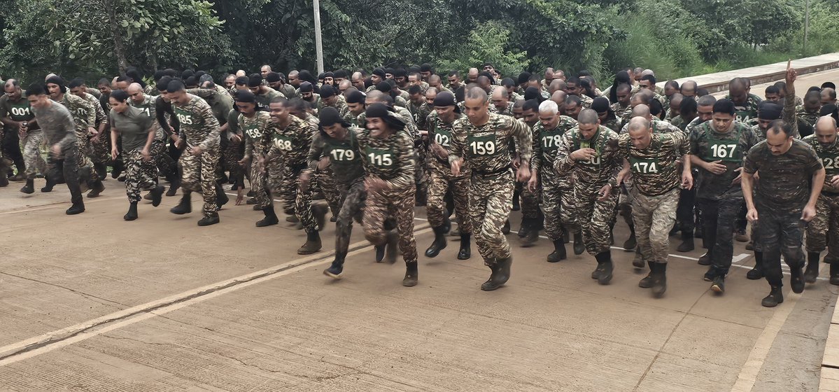 csjw_t's tweet photo. On 17 October 2026, CSJWT CRPF Participated in the campaigns “Fit India Swachhata Freedom Run 7.0” and following  “Fitness Ki Dose, Aadha Ghanta Roz.” @crpfindia
@cobrasectorhqr   
#Run4India 
#FitIndiaMovement
#SwachhBharatSwasthBharat https://t.co/grnte2fSeA