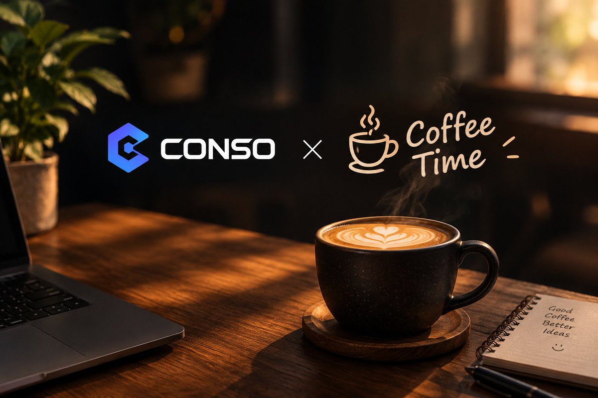 djkobir_fn's tweet photo. Good coffee, better ideas — and a little CONSO on the side. ☕️✨

Coffee time hits different when you’re building something interesting. 

• @conso_xyz 

→ #CoffeeAndConversation ← https://t.co/eZKgwW1WPc