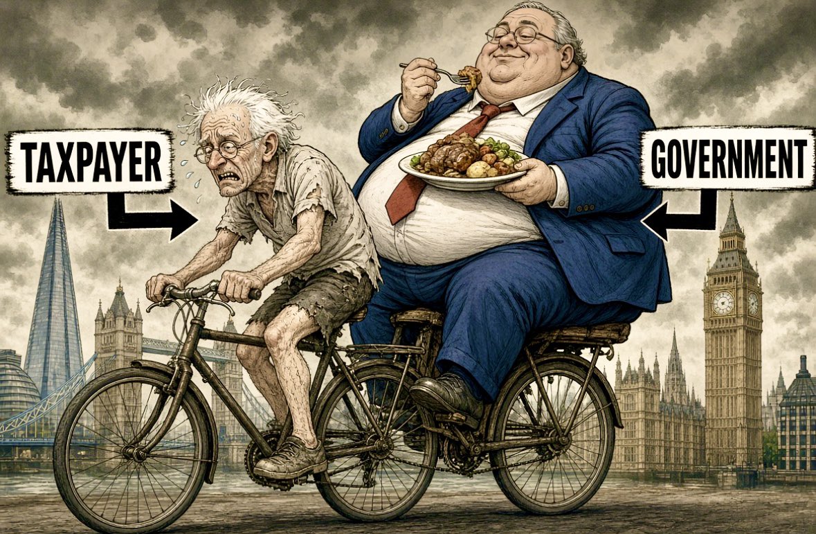 JamesMelville's tweet photo. While we pedal, they feast.
Same road. Same bike. Very different lives. https://t.co/v7qltu3oZq