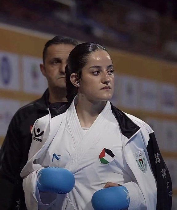 Naila_Ayad's tweet photo. Palestinian karate champion Maryam Bsharat wins gold at the World Karate Championships in Poland for the second consecutive time.

Congratulations!👏🇵🇸 https://t.co/tJD6B71ib9