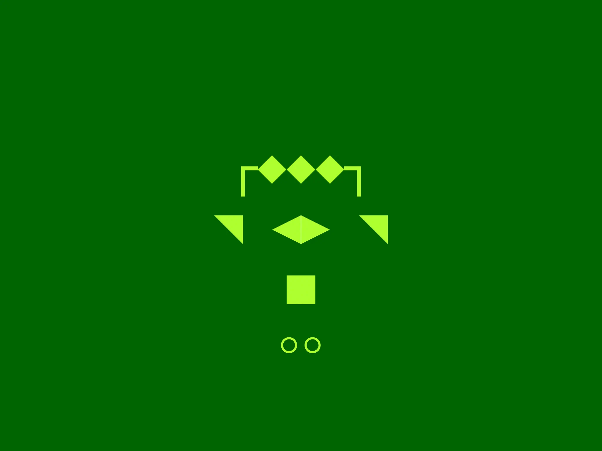 GlyphBot #110, a glyph robot character from the GlyphBots collection.