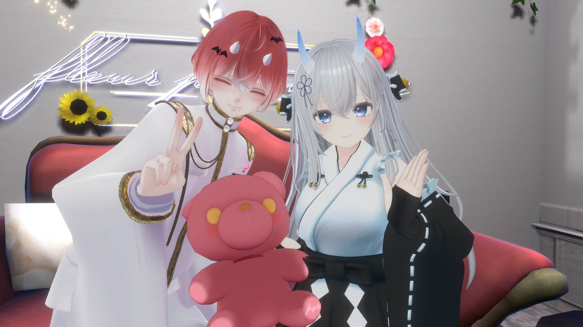 lily__vrc__'s tweet photo. 今日は #フルプラ_VRC に行ってきました！会場もすごく素敵で、お花の皇子様たちもみんなかっこよくて可愛くて、癒し空間でした・・・ありがとうございました😭✨ https://t.co/DJrcyBytm6