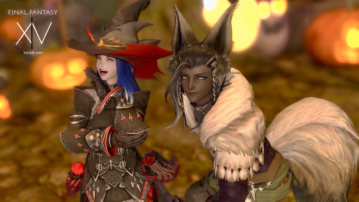 sialuk_san's tweet photo. 守護天節コスプレのようなものをしてきた〜！！コンセプトは魔女とペットの犬(？)
2枚目は止めるとこミスってアホ犬になったやつ
せっかくだから期間中に沢山SS撮りたいね

#FF14SS https://t.co/6d0QjiObnF