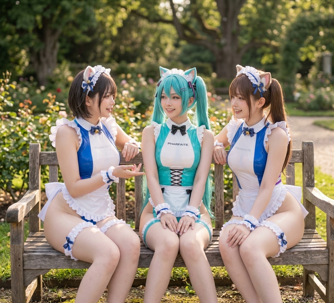 Virusf1985's tweet photo. @Rikochan_AI thanks for idea and outfit
#hatsunemiku #AIart #FantasyArt https://t.co/xFypZ3KFp9