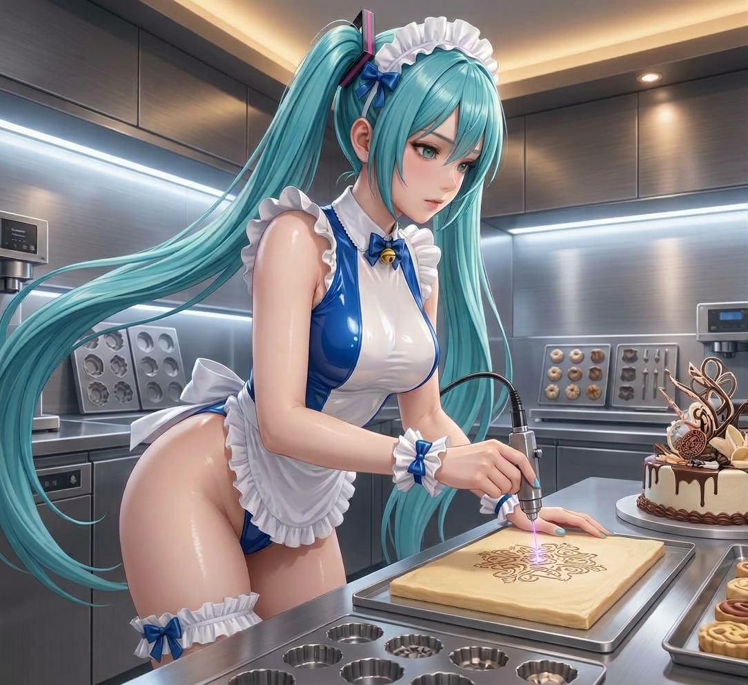 Virusf1985's tweet photo. @Rikochan_AI thanks for idea and outfit
#hatsunemiku #AIart #FantasyArt https://t.co/xFypZ3KFp9