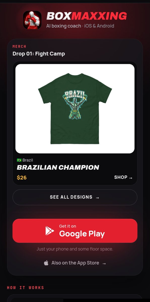 falsizer's tweet photo. Holy F*CK this boxing app is an absolute masterclass in faceless marketing

-> 4.1M views on one video
-> 3.6M on the next
-> 141.8K likes and 13.9K saves on a single knockout clip

and none of it has a real person in it

the setup is stupid simple:

-> build one gray animated boxer
-> post knockouts and beginner mistakes
-> put the app link in the bio
-> sell a $26 tee on the same page

no creators, no studio, no gym