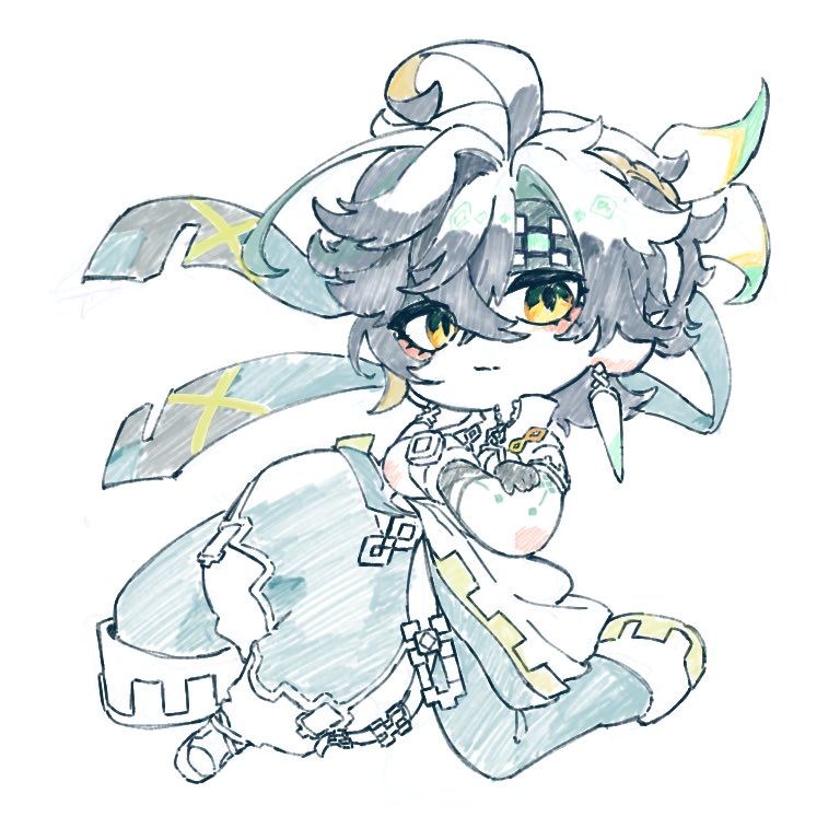 awamizubenben86's tweet photo. 原神キャラ描いて見たくて友に指定して貰ったキィニチさん https://t.co/JHQz6sFI9E