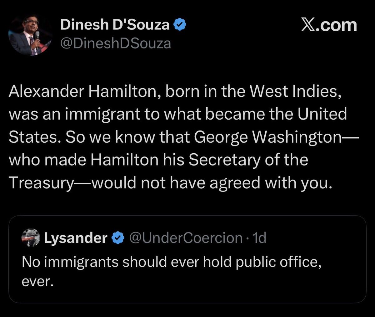 braxton_mccoy's tweet photo. Glad that vivek's campaign staff hasn't gotten ahold of dinesh to shut him up like they did vivek. It has been very useful for everyone to see these guys for what they actually are.  Decades old mask ripped off the second one of his coethnics is teased online. https://t.co/T4PpxmSLUt