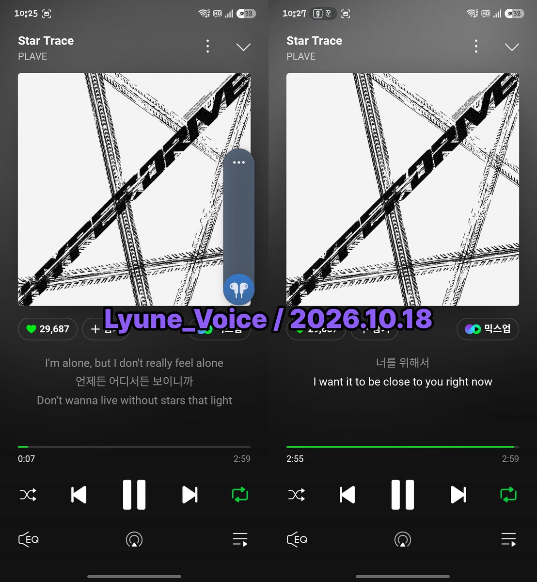 Lyune_Voice's tweet photo. #PLAVE_StarTrace_STREAMING #HYPERDRIVE

18일. 22시 멜론/지니 https://t.co/JezknCparw