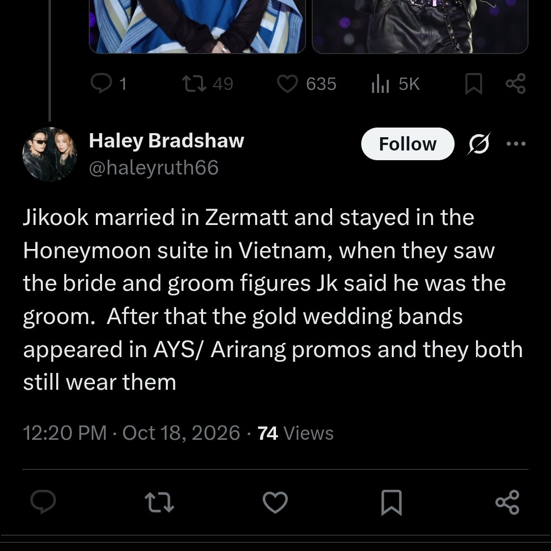 BiswasRish2115's tweet photo. I disagree. 
Archeologists have confirmed Jikook have been trying to get married since the beginning of time. The 1st time JK was about to put the ring on Jm's finger, BOOM! The Big Bang happened. The 2nd time, an asteroid wiped out the dinosaurs. The 3rd time... https://t.co/bbHzZFKHVU