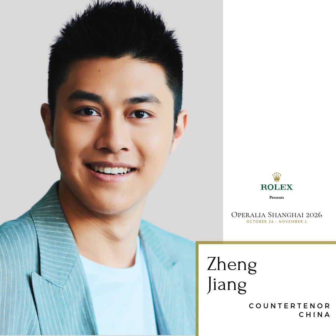 operaliacomp's tweet photo. 🎶 Introducing the Operalia 2026 Participants!
⭐️ Zheng Jiang, countertenor, China
Zheng Jiang is a member of the Royal College of Music International Opera Studio.
#Operalia #Operalia2026 #OperaliaShanghai #Rolex #PerpetualArts https://t.co/CfXT0trXOB