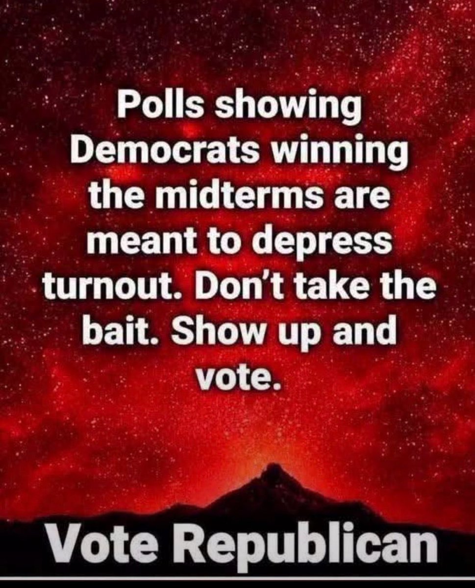 merrylynn06's tweet photo. VOTE RED… VOTE REPUBLICAN! 
NO COMMUNISM 
NO SOCIALISM 
NO DEMOCRATS 
NO ISLAM!! https://t.co/cPKeKUIqq6