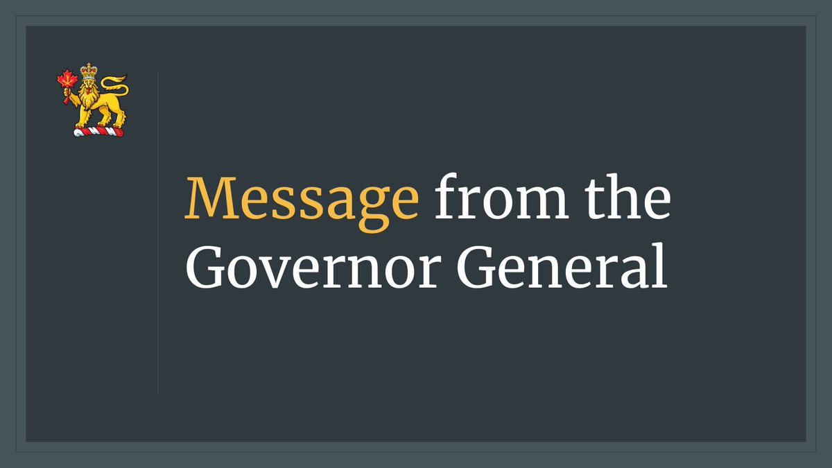 GGCanada's tweet photo. Message from Governor General Arbour and Commander-in-Chief on the Fire at CFB Wainwright: https://t.co/8QEtanOcSA https://t.co/oTemCGZh0h