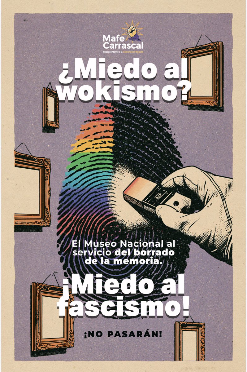MafeCarrascal's tweet photo. No podrán borrar la Historia.
Nos vemos hoy a las 10 a.m., en el Museo Nazional. https://t.co/CIYW8CKsyk