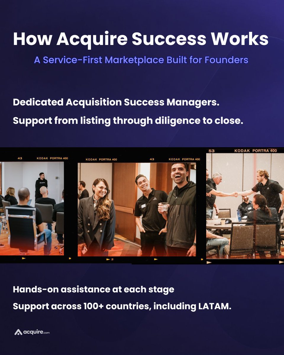 acquiredotcom's tweet photo. A lot can happen between listing a business and actually getting acquired.

Having real people around when something needs attention makes a difference.

If you’re thinking about an exit, see how our M&amp;A advisory team can help: https://t.co/9ZkZ7Jnj0h https://t.co/EwQ64KlQ8Y