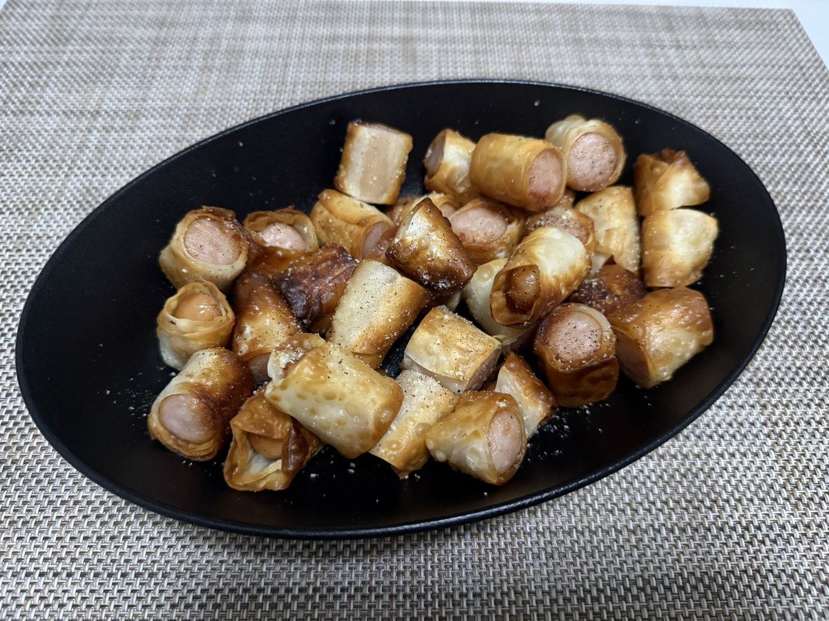 test_test_chest's tweet photo. ここ最近作ったの重ためのやつばっか笑

←ガーリックシュリンプポテト
→バリバリソーセージ https://t.co/k4UMhJql3d