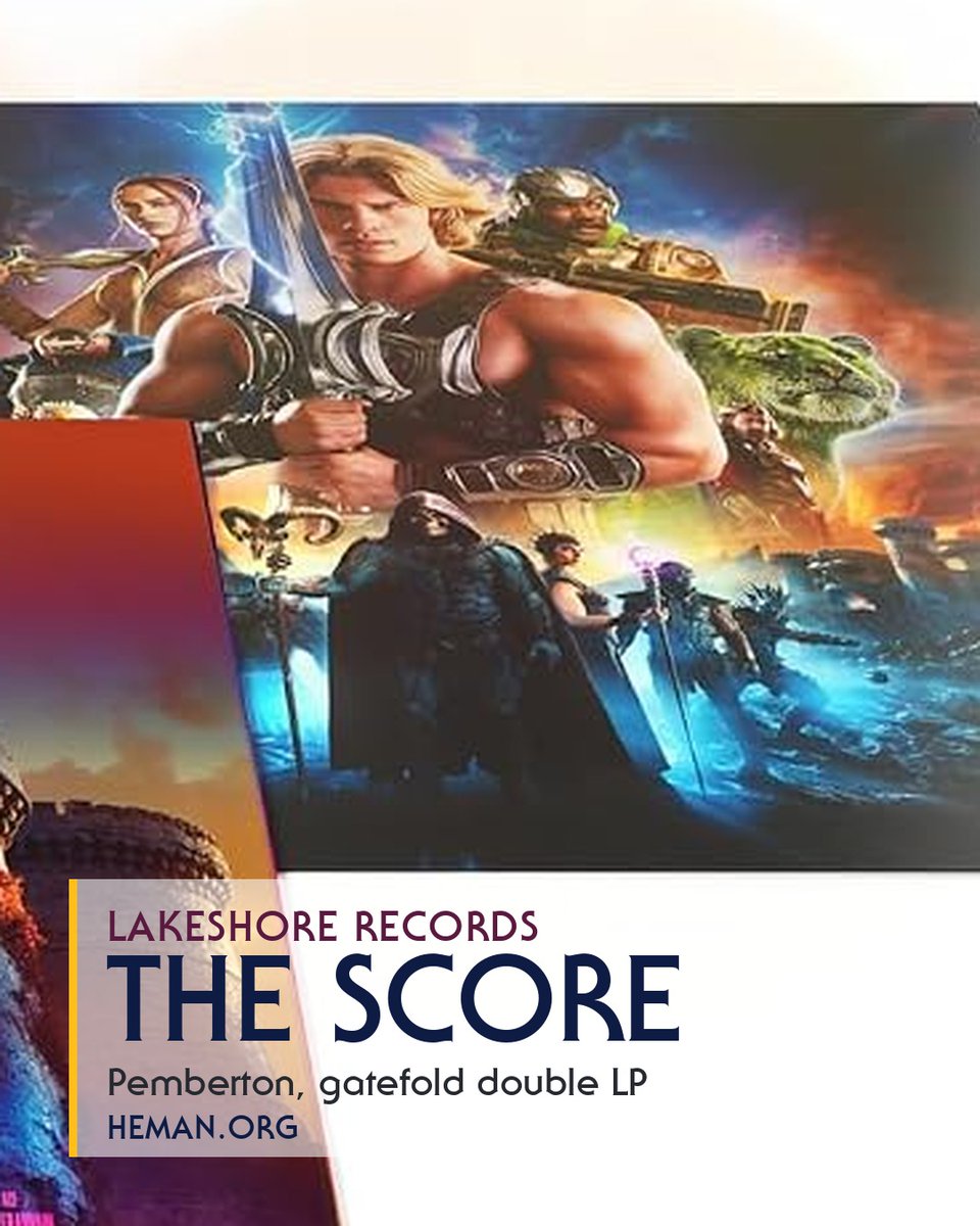 hemanorg's tweet photo. The Masters of the Universe score is getting a double LP on orange flame vinyl, out 8 January 2027. Gatefold sleeve, three full colour inserts, and the tracklist insert prints the Brian May credit in full. Pre-order is $39.98.

https://t.co/SCEMONimmx https://t.co/5lcSRt6ozd