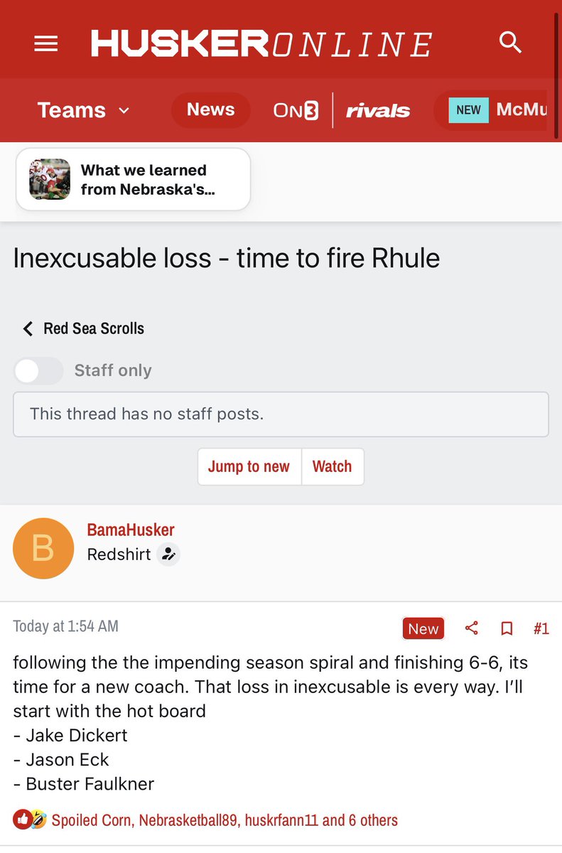 BoardGeniuses's tweet photo. #Nebraska lost. #FireEverybody https://t.co/GDbv330PMv