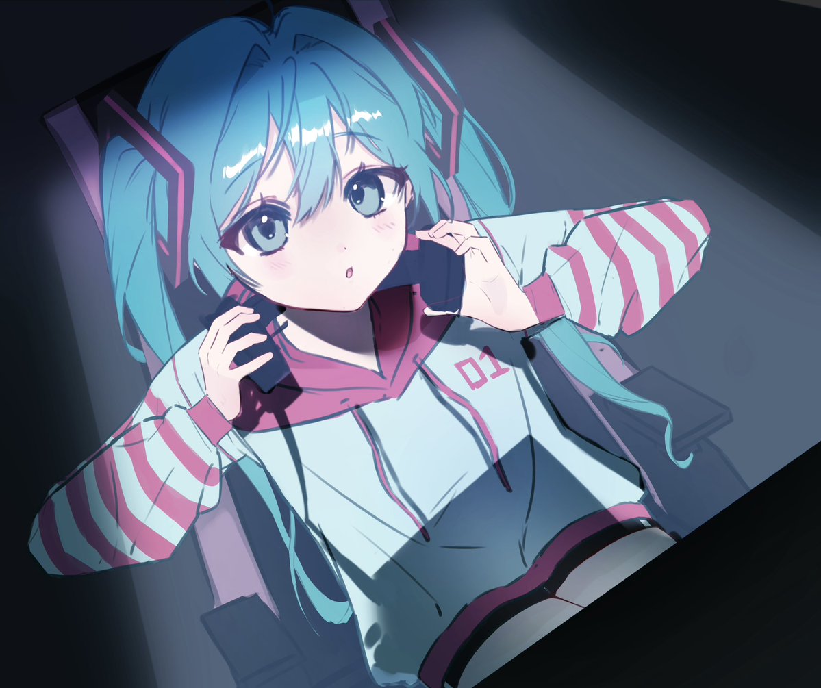 nanamugu_'s tweet photo. before🤍                                              After🩵

#illustration‌‌ #HatsuneMikuArt #初音ミク #fanart https://t.co/P0UjUWUai8