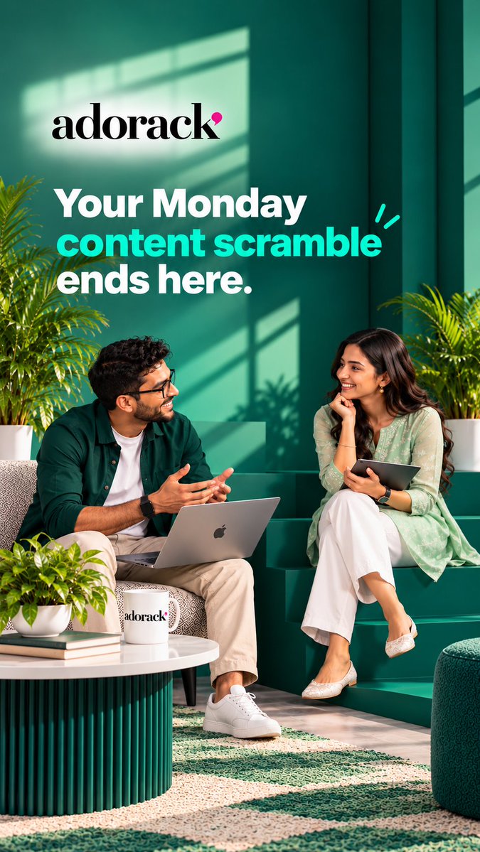kushadak's tweet photo. Your Monday content scramble ends here.

Plan your week once. Adorack publishes it to every platform, on time, while your team focuses on strategy, not logistics.

Try it free: https://t.co/t8ImIwmAxP

#SocialMediaManagement #ContentMarketing https://t.co/BmMF7OGwqM