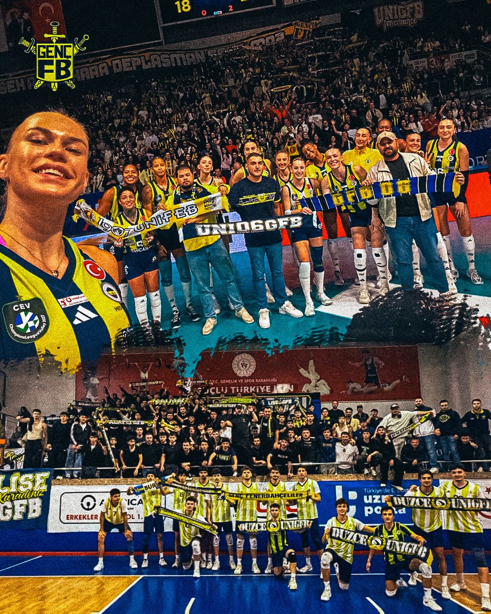 gencfborg's tweet photo. SEN HER NEREDEYSEN,
KOŞTUK HEP PEŞİNDEN!

Ankara’da Zeren Spor karşısında Fenerbahçe Kadın Voleybol takımımızı,

Düzce’de ise Düzce Belediyesi Spor Akademisi karşısında Fenerbahçe Erkek Voleybol 2. takımımızı yalnız bırakmadık.

#GençFenerbahçeliler https://t.co/o8B04uVL7k
