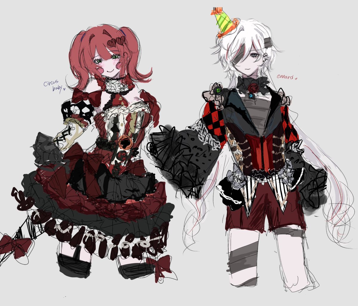 okanekakeruor's tweet photo. Elizabeth ×2 ❣️❣️
 #ennard  #circusbaby  #FNAF  #FNAF擬人化 https://t.co/SFllwATE9Y