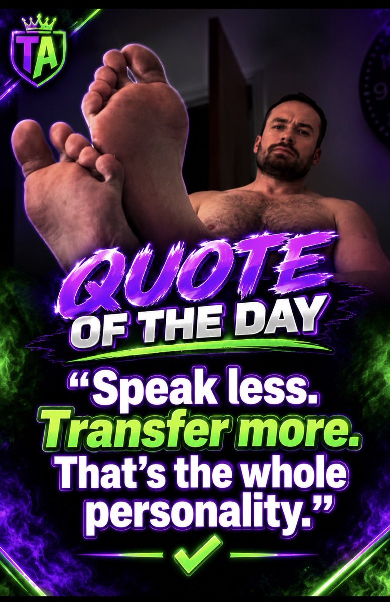 TrustedAlphas's tweet photo. QUOTE OF THE DAY
 “Speak less. Transfer more. That’s the whole personality.”✅

(The alpha in the pic is @AlphaInked)

Follow 🐾 Trusted list + daily control drops
✅ TRUSTED ALPHAS
Built for alphas. Real experience in control.
Over 18s only. Consensual adult content only. https://t.co/544P1K0hGS