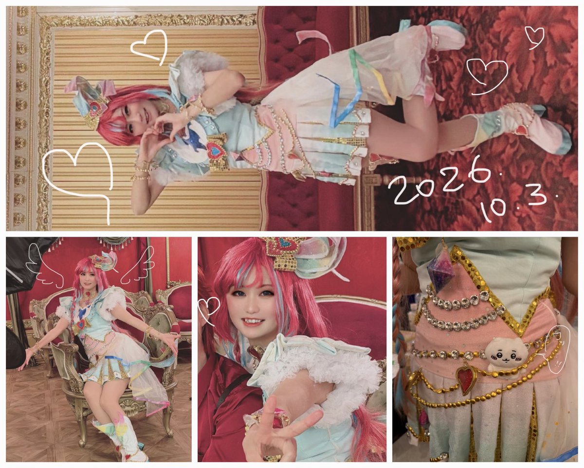 mame935_'s tweet photo. ⚠️コスプレ写真cos🎀🪽🏮💕

ようやく自撮り（頂いた他撮り）の加工に手をつけ始めましたにょ
本当に楽しいあわせでござった…😭

#マジワッチャ5th261003 https://t.co/BC8h2j2j05
